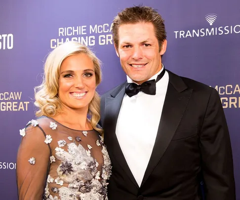 Newly weds Richie McCaw and Gemma Flynn