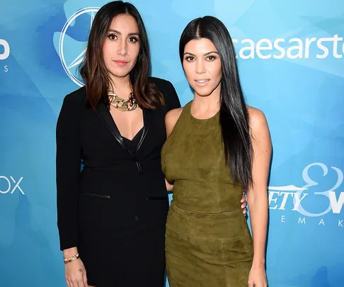 Celebrity hairstylist Jen Atkin and Kourtney Kardashian