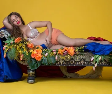 Beyonce from her photoshoot "I Have Three Hearts"