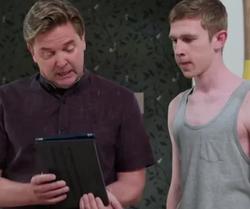 Screenshot from Shortland Street's penis cliffhanger