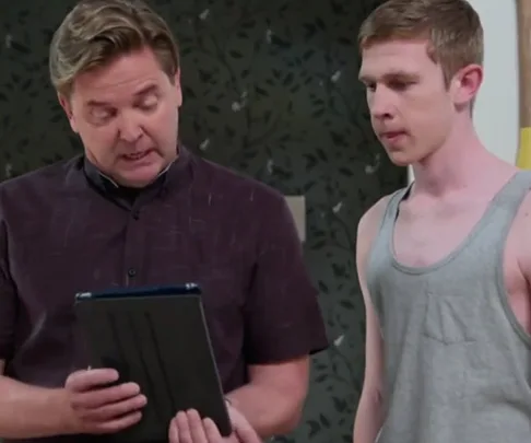 Screenshot from Shortland Street's penis cliffhanger