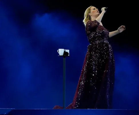 Adele in concert in Auckland.