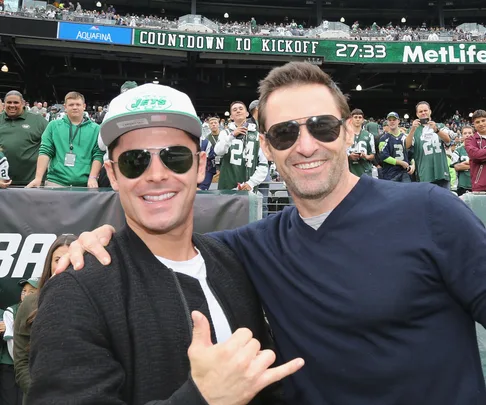 Zac Efron and Hugh Jackman
