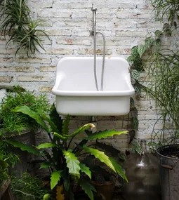 forest bathroom
