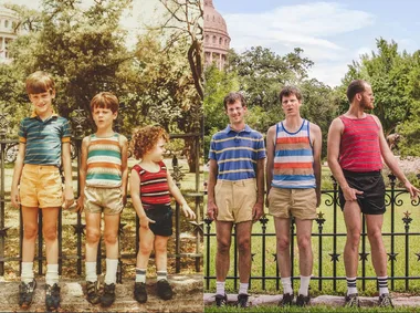 Siblings recreate childhood photos in best way