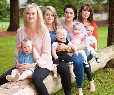 These four Taranaki sisters were all pregnant at the same time