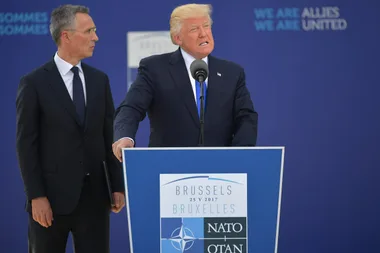 WATCH: Did Donald Trump shove another world leader to get to the front of a photo?