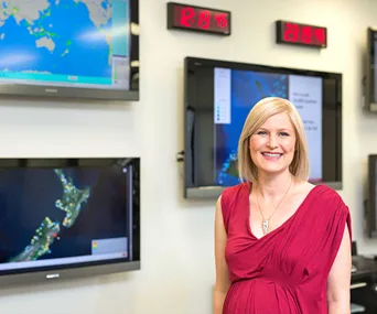 She enjoys being part of a close-knit global scientific community.