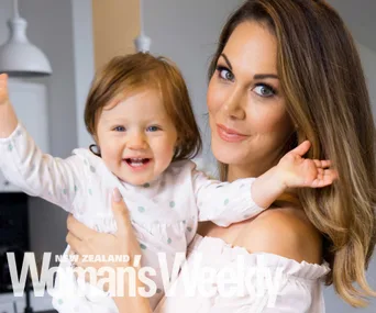 At home with Renee Wright and her daughter Arabella