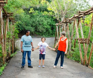 Setting up the B&B allows Sandra to be  at home while Frank works and Tony is  at school.