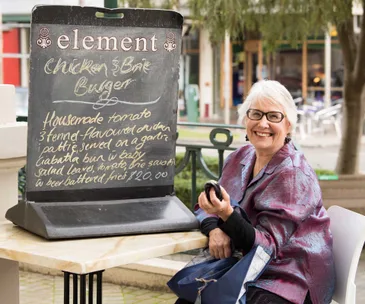 Chalkboards are easy pickings for Margi.