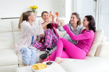 Adults can have slumber parties too