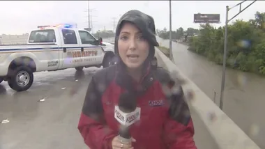 TV crew helps save truck driver’s life