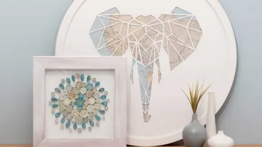 How to make mandala-inspired wall art using old maps
