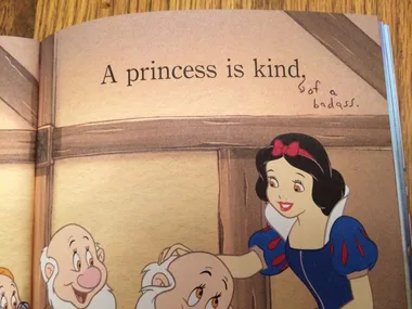 Mum re-captions her daughter’s princess book