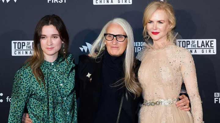 Alice Englert, Jane Campion and Nicole Kidman