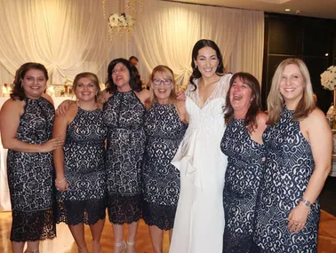 Six women wore exactly the same dress to wedding