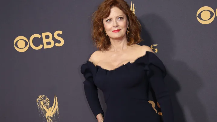 Susan Sarandon on the Emmy Awards red carpet