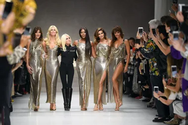 Versace pays tribute to Gianni by reuniting ’90s supermodels at Milan Fashion Week