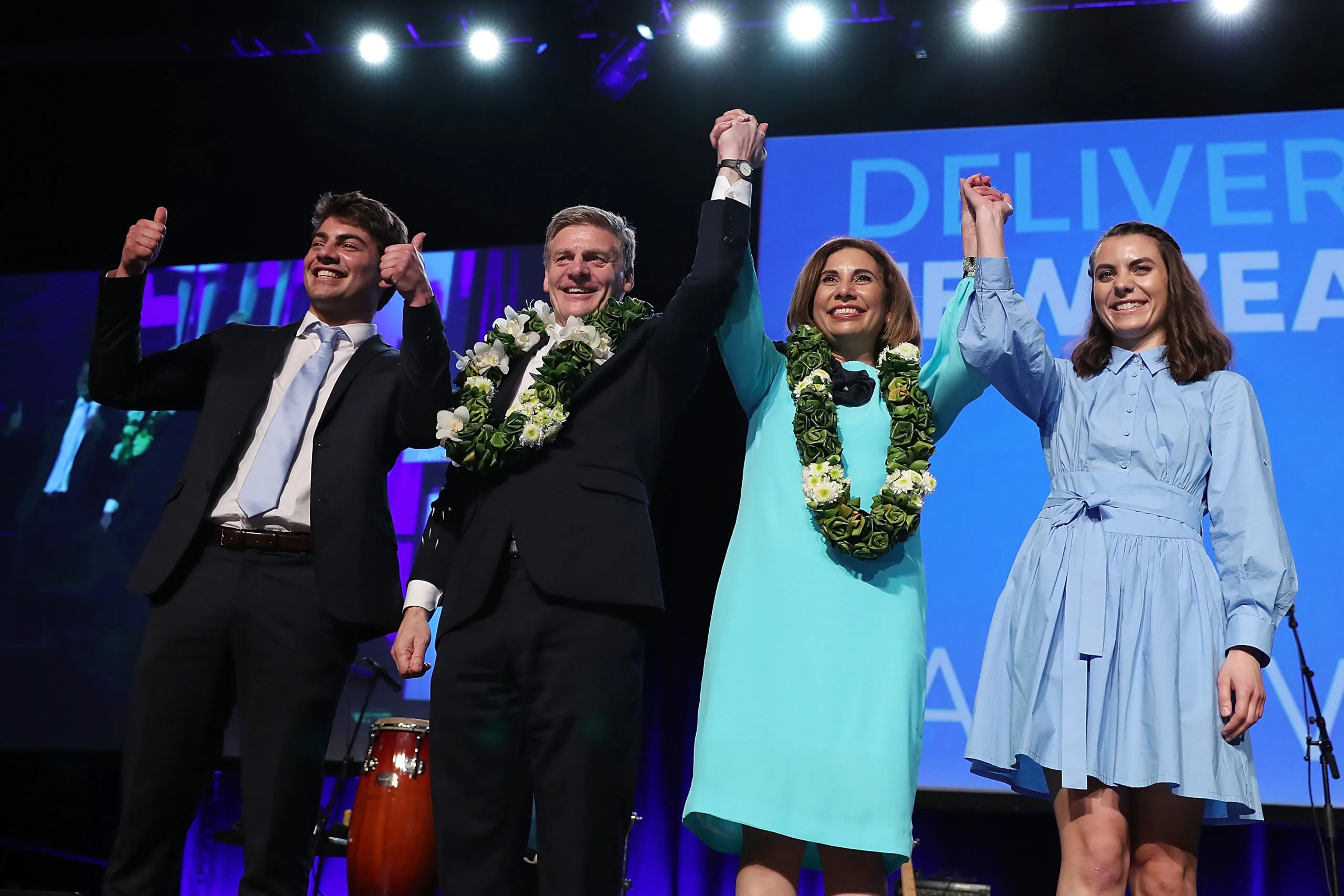 Bill English and family