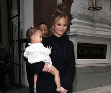 Chrissy Teigen and Luna