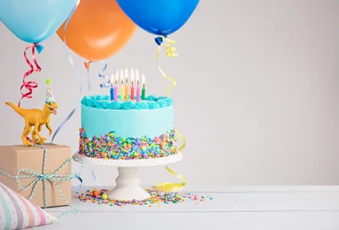 Iconic birthday cookbook cakes smashed up in music video