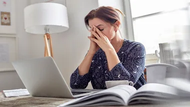 Stressed woman