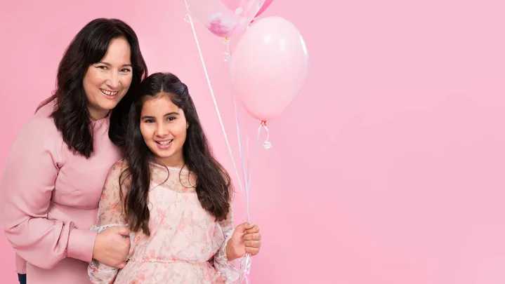 Sharron Finlayson-Brown and her daughter Maia, 11