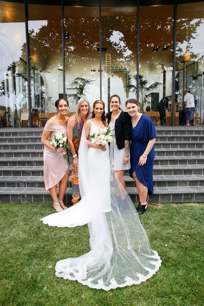 Silver Fern Grace Rasmussen's fairytale wedding