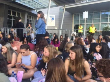 Kiwi fans queued since early hours of morning to see Harry Styles