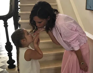 Victoria Beckham and Harper