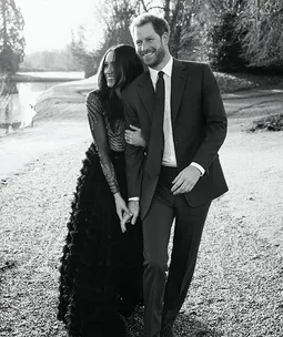 How does Meghan Markle and Prince Harry’s engagement shoot compare to other royal couples?