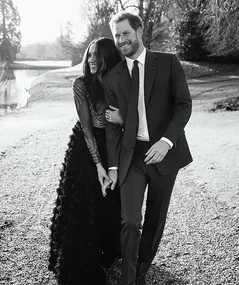 How does Meghan Markle and Prince Harry’s engagement shoot compare to other royal couples?