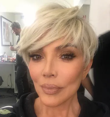 Kris Jenner new blonde hair