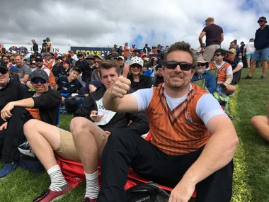 Man catches ball at cricket game and claims $50,000