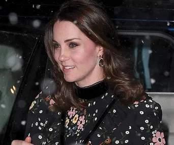 Duchess Catherine shows off growing baby bump at the National Portrait Gallery