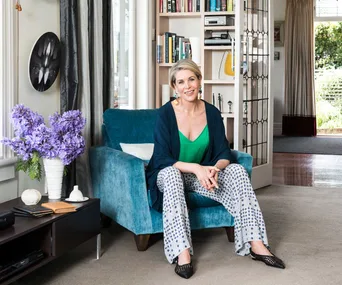 Jennifer at home in Auckland – with a career that thrives on variety, she values the constancy of home and family. 