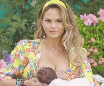 Celebrity mums on a mission to normalise breastfeeding