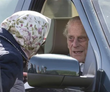 He’s back in action! Prince Philip makes his first public appearance since hip operation