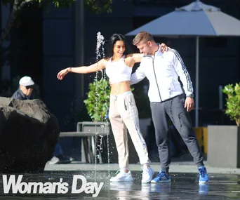 DWTS’ Naz Khanjani and Tim Mullayanov’s flirty brunch date