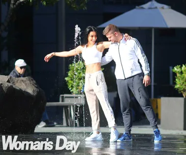 DWTS’ Naz Khanjani and Tim Mullayanov’s flirty brunch date