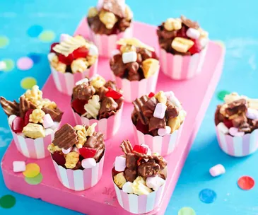 How to make The Australian Women’s Weekly Barbie rocky road popcorn cups