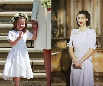 Is it just us or have you noticed that Princess Charlotte really, really looks like her great grandmother, the Queen?