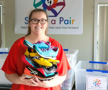 The inspirational 16-year-old whose charity work puts shoes on the feet of school children in need