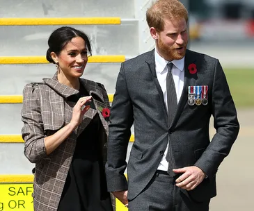 Duchess Meghan and Prince Harry meet Jacinda Ardern in Wellington on their royal tour of New Zealand
