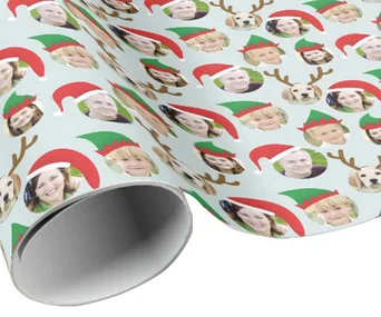 The Christmas wrapping paper you have to have this year – personalised with your face on it!