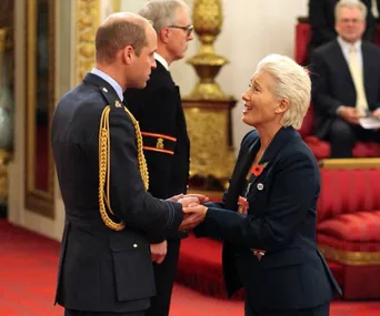 Emma Thompson just asked to kiss Prince William and his response is everything