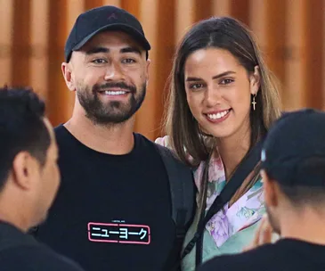 Shaun Johnson and Kayla Cullen’s emotional farewell as Shaun moves overseas for league