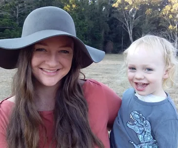 Melissa Christie and son Koji