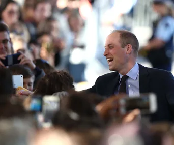 prince william with crowd in christchurch